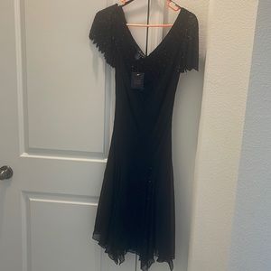 Beaded lined evening gown